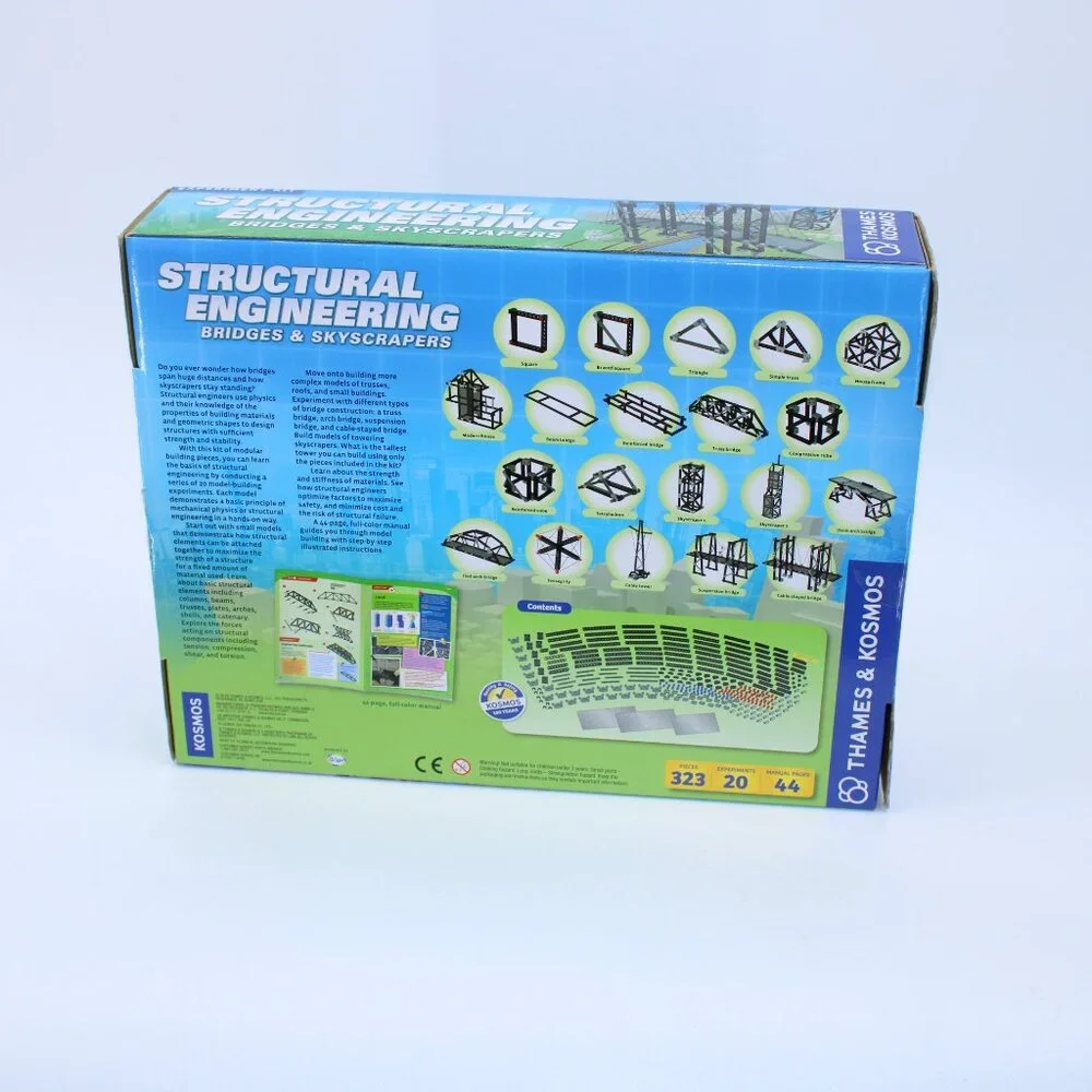 NEW! Thames & Kosmos Structural Engineering Bridges & Skyscrapers Experiment Kit